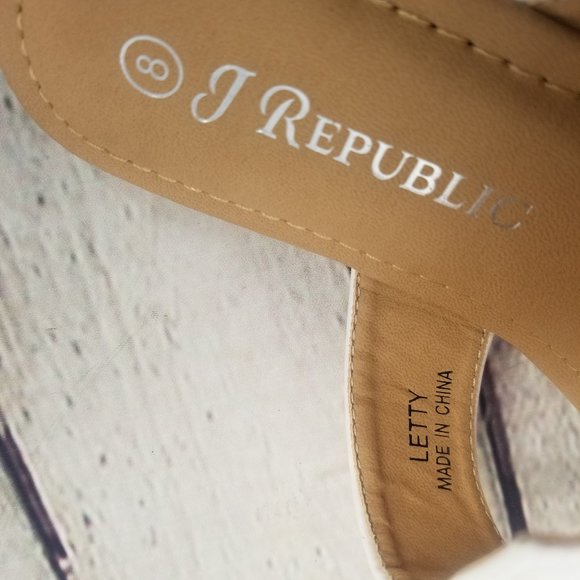 J Republic Bumblebee Sandals sz 8 - Picture 5 of 7